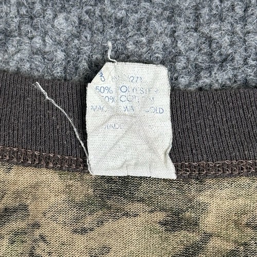 VTG Realtree Shirt Mens XXL Hardwoods Camo Long Sleeve USA 90s Camouflage 50/50 - Picture 5 of 12