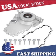 For Ls Gen 4 Front Engine Timing Chain Cover 10an Twin Turbo Oil Drain Fitting