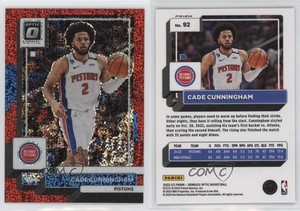 2022-23 Panini Donruss Optic Red Sparkle Prizm Cade Cunningham #92
