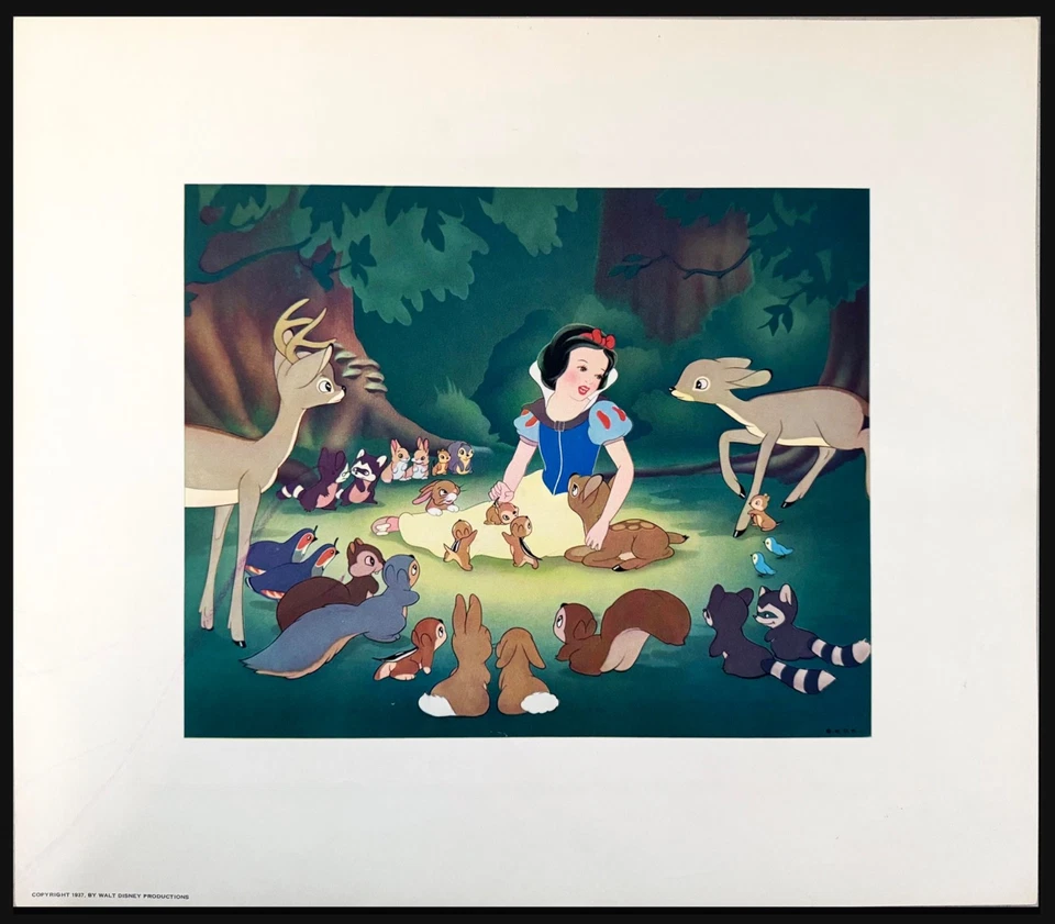 Póster Blancanieves 1937 - Galería Courvoisier con sobre original Foto 2 de 4