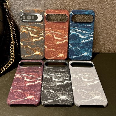 For Google Pixel 10 9 Pro XL 9A 10A Magnetic Carbon Fiber Texture PET Back Case