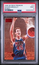 1996 SKYBOX PREMIUM RUBIES #71 SHAWN BRADLEY PSA 9