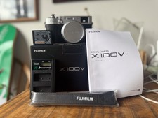 Fuji x100v Camera Silver, Original packaging and accessories.