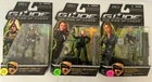 GI JOE RISE OF COBRA HELIX COVER GIRL SCARLETT DESERT AMBUSH LOT OF 3 MOC