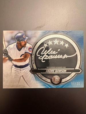2021 Topps Five Star #SS-AD Andre Dawson Silver Signatures Blue #/20