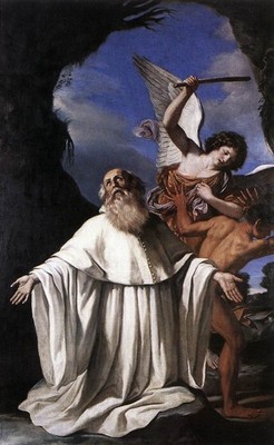 Guercino St Romuald Vintage Kunstdruck Poster Wanddeko Impressionismus Wandbild V