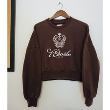 Abercrombie Fitch L' toile Paris Crest Crewneck Soft Collection Sweatshirt S