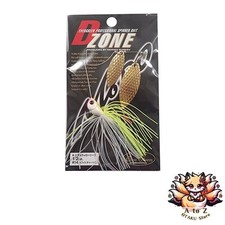 NEW Evergreen Spinnerbait D-Zone Double Willow Leaf 1/2oz White Chart Gold #14