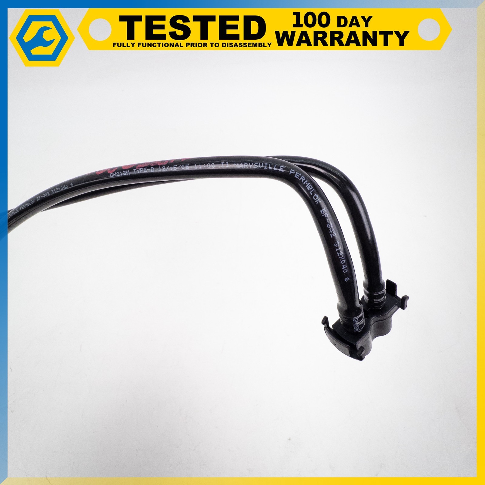 05-13 CHEVROLET CORVETTE C6 REAR LEFT FUEL RETURN AUXILIARY PIPE HOSE OEM
