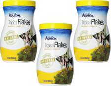  Pack of 3 Aqueon Tropical Flakes, 7.12 Ounces Each
