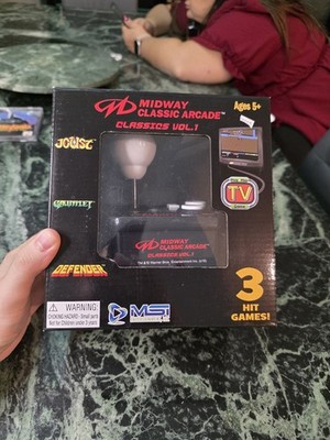 Midway Classic Arcade: Classics Vol 1 Plug+Play Joystick~Joust+Gauntlet+Defender