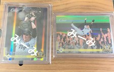 Epoch One Holo Spectra Card Hanshin Tigers Kyuji Fujikawa Takumu Nakano