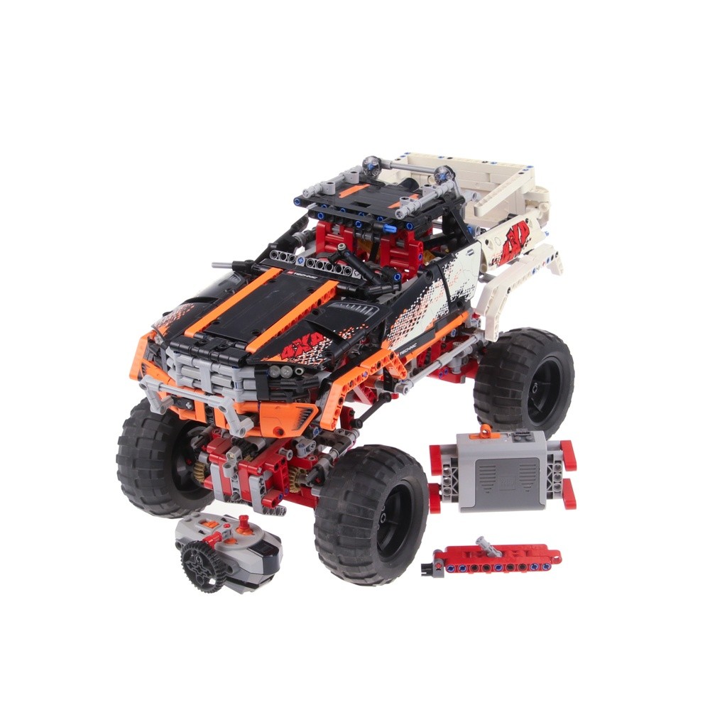 1x LEGO Technic B-Ware Set Yellowed 4x4 Crawler Car 9398 BA Incomplete
