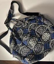 Borsa da viaggio Vera Bradley Weekender - Canterberry Cobalto - Borsone in cotone