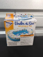 Mommy's Helper Inflatable Under The Sea Baby Bathtub Collapsible Anti Sliding