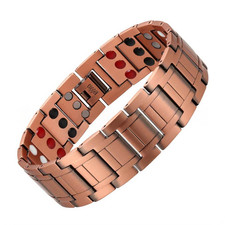 Massive Pure Copper Magnetic Bracelet 4 Elements Arthritis Pain Relief Energy