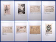 ALGERIA: c.1915 Selection of Military/Hospital Postcards/Covers - 8 Album Pages