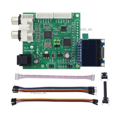 AK4118 Digital Receiver Board Optical/Coaxial/I2S Input to I2S Output for   #ea