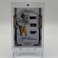 2023 Panini Flawless Joe Greene Autograph Champions Signature Sapphire Auto #/10