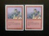 (2) Magic: The Gathering Goblins of the Flarg MTG 1995 Chronicles LP