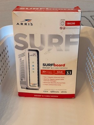 ARRIS SURFboard SB8200 DOCSIS 3.1 10 Gbps Cable Modem