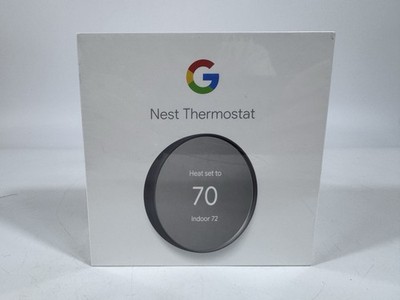 Google Nest Thermostat GA02081-US Charcoal Wi-Fi Smart Thermostat NEW SEALED