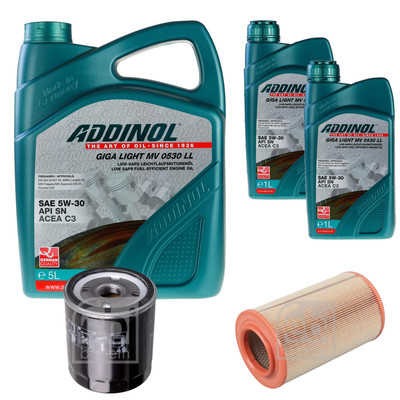 FEBI Inspektionspaket 7L ADDINOL GIGA LIGHT MV 0530 LL für Citroën Jumper