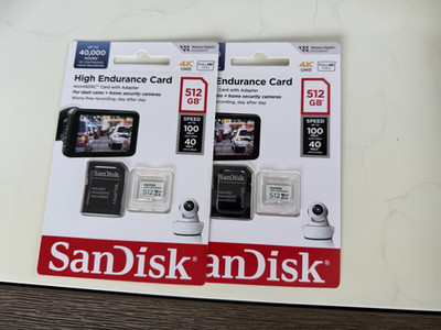 NEW- Sandisk High Endurance microSD 512GB Memory Card ~ New ~