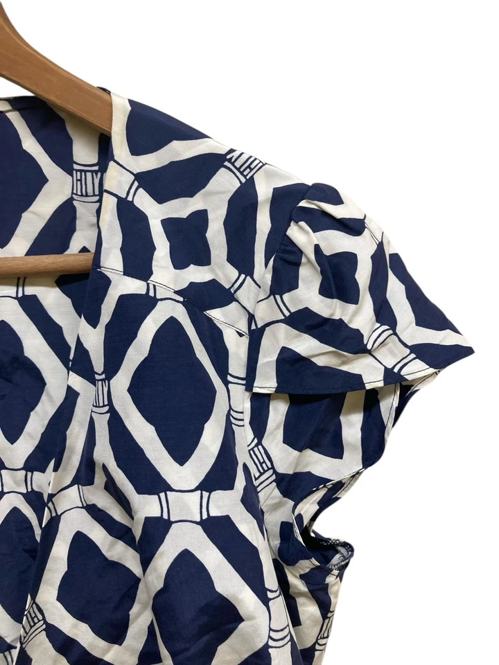 Lilly Pulitzer Dress 10 Blue Open Tie Belt Wrap - Image 2 of 4