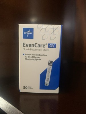 Medline MPH3550 Glucose Blood Test - 50 Strips per box Expires 8/13/2027