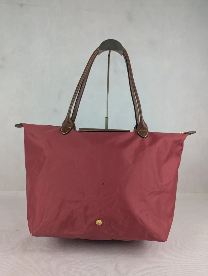 Used Longchamp Le Pliage – Authentic Nylon Pink Tote Handbag, Classic Style! - Image 2 of 4
