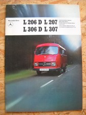 CATALOGUE/BROCHURE CAMIONNETTES MERCEDES-BENZ  L 206 D - L 306 D / 1973