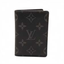 Louis Vuitton Monogram Eclipse Organizer de Poche M61696 Black Card Case There w