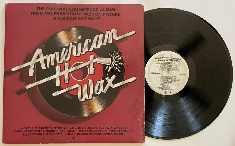 American Hot Wax OST 2xLP EX A&M Chuck Berry Jerry Lee Lewis Buddy Holly - Image 2 of 4