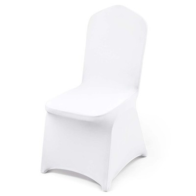 Uimoso 100PCS White Stretch Spandex Chair Covers for Wedding Parties and Dining
