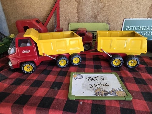 1970s TONKA TURBINE DUMP W/ PUP TRAILER NICELY RESTORED