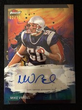 2024 Topps Finest Mike Vrabel Oil Spill Geometric /10 Black Auto Patriots SSP