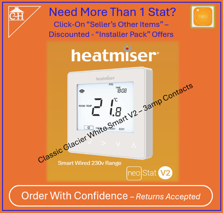 Heatmiser NeoStat V2 Programmable Smart White Also see Seller
