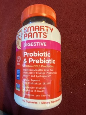 Smarty Pants Digestive Probiotic & Prebiotic 6 Billion CFU 60 Gummies