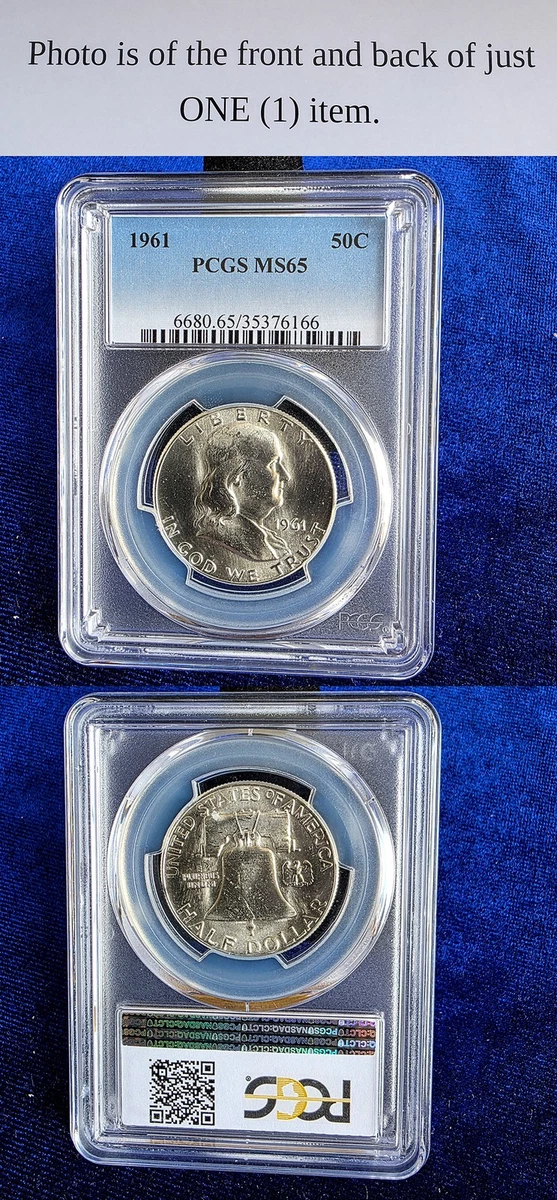 MS 65 Graded 1961 Franklin Half Dollars (1948-1963) for sale | eBay