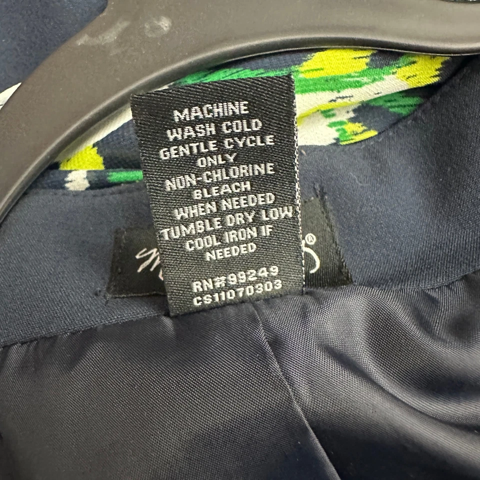 Blazer Maggie Barnes para mujer talla 1X llamativo ojal oficina carrera audaz clásico Foto 4 de 4