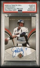 2006 Ultimate Collection ALL PRO SIGNATURES JOHN ELWAY #1/9 PSA 9 Auto 10 POP 1