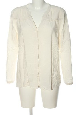ZERO Hemd-Bluse Damen Bluse Gr. DE 42 creme Business-Look