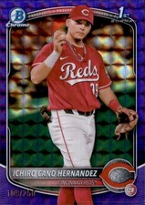 2025 Bowman #BCP-18 Ichiro Cano Hernandez Purple Geometric Refractor #/250