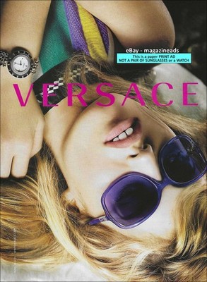 VERSACE Eyewear & Watches 1-Page PRINT AD Spring 2010 GEORGIA MAY JAGGER