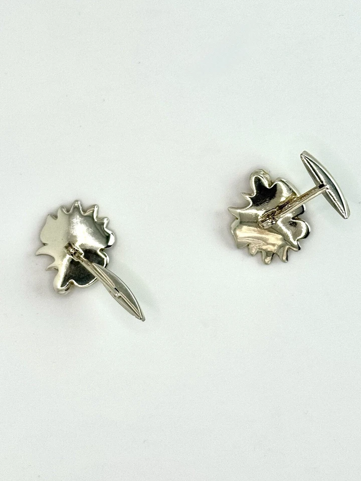 Gemelli Argento 925 Smalto Gallo - Immagine 4 di 4