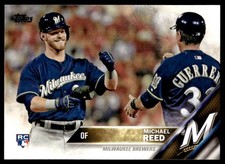 2016 Topps #538 Michael Reed Milwaukee Brewers RC Baseball Rookie Card