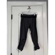 Kyodan Women's Grey Athletics Workout Capris Leggings Size Small Nylon Blend