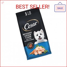 Cesar Small Breed Dry Dog Food for Small Dogs, Rotisserie Chicken Flavor and Spr