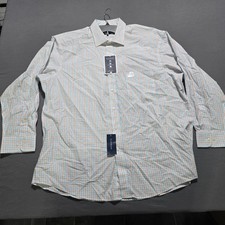 Club Room Performance Dress Shirt Mens 17.5 32 33 Button Down Regular - Fit